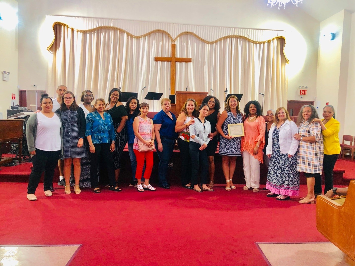early childhood team group picture from attending the training to better serve clients
