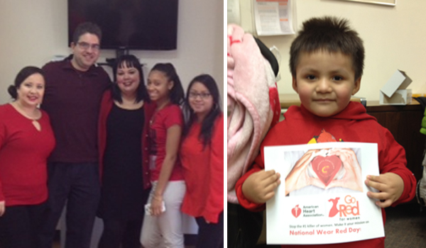 participants of the event Wear Red Day for the women compaign
