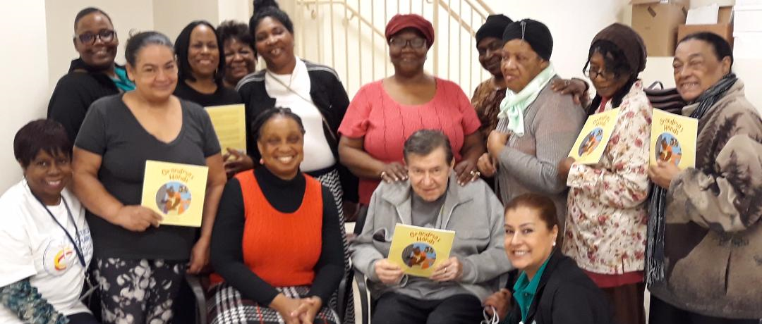 members of the Kincare Group Welcoming Children’s Author Rolanda T. Pyle