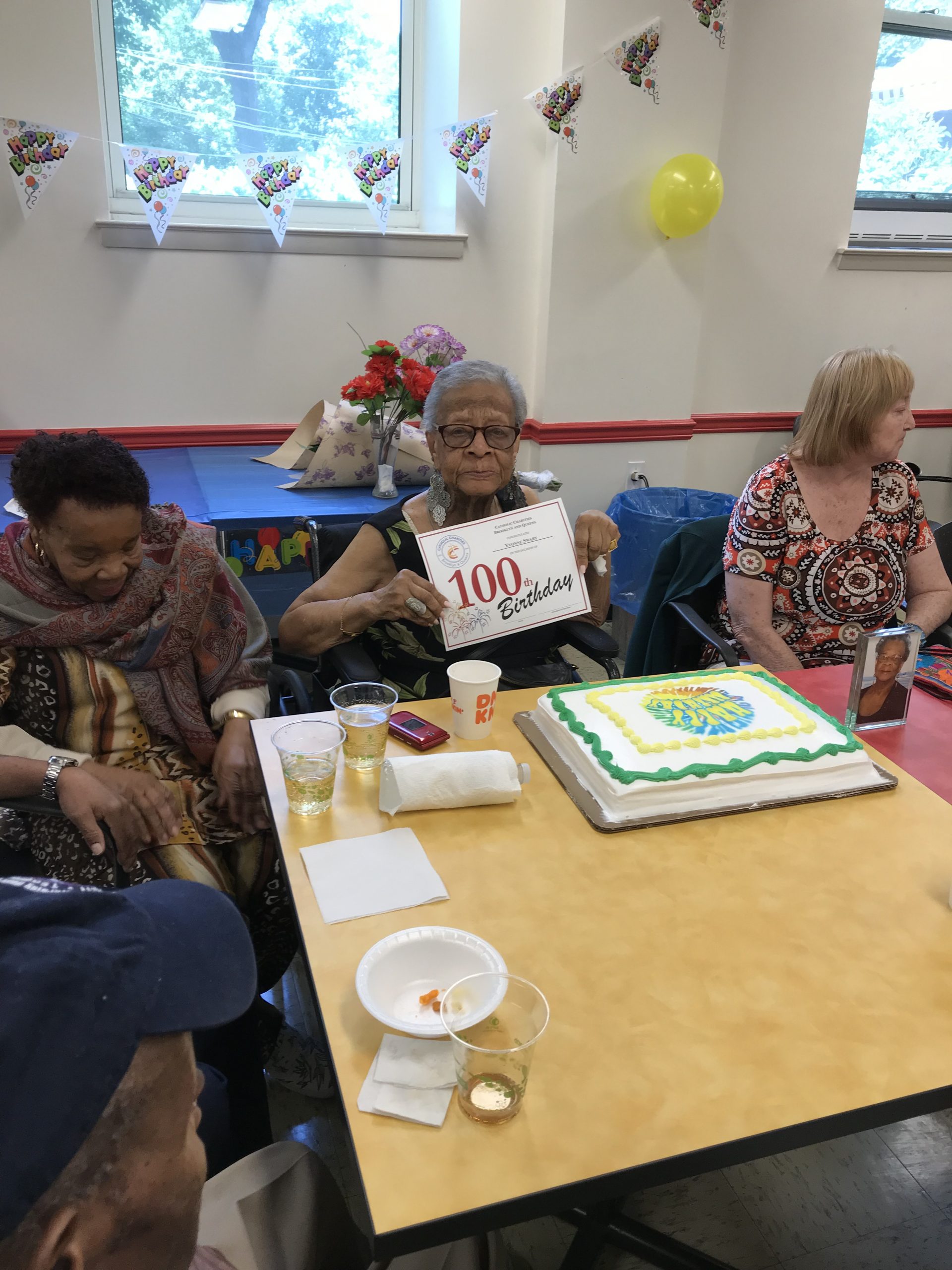 Integrated Health and Wellness and Senior Housing Support Services recently celebrated Yvonne Swaby’s 100th birthday