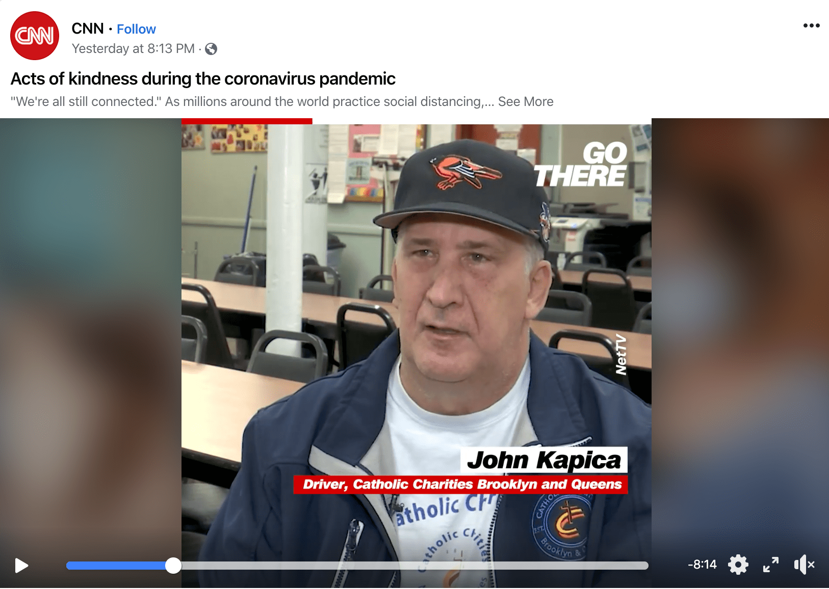 John Kapica, driver of catholic charities brooklyn and queens featured on CNN for act of kindness in helping seniors in need