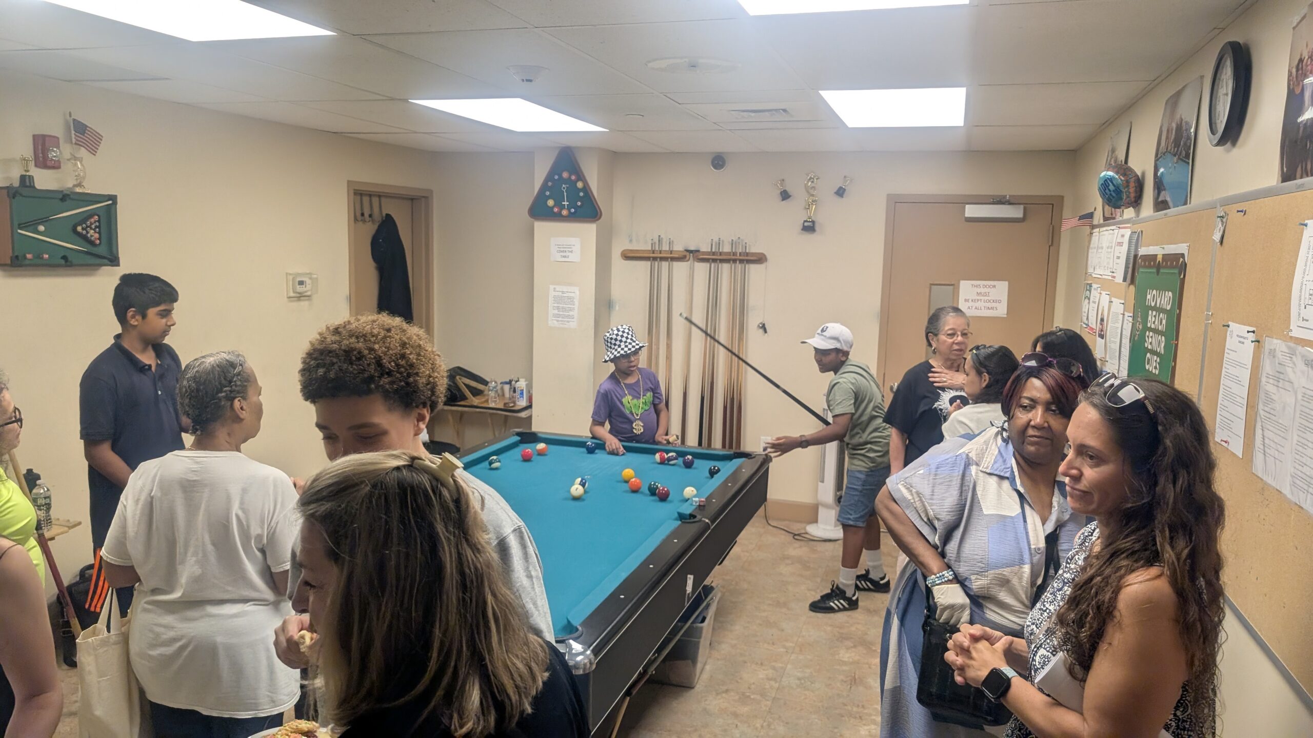Pen Pal Meet and Greet playing pool