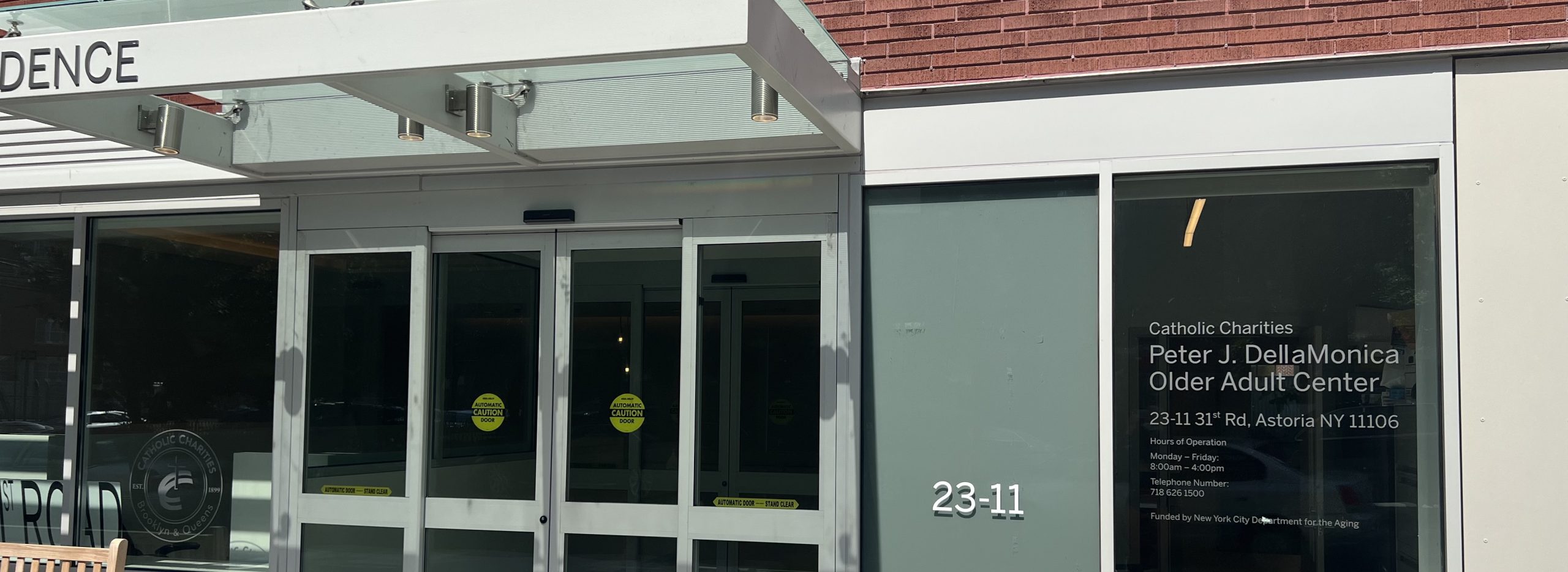entrance of the Peter J. DellaMonica Older Adult Center