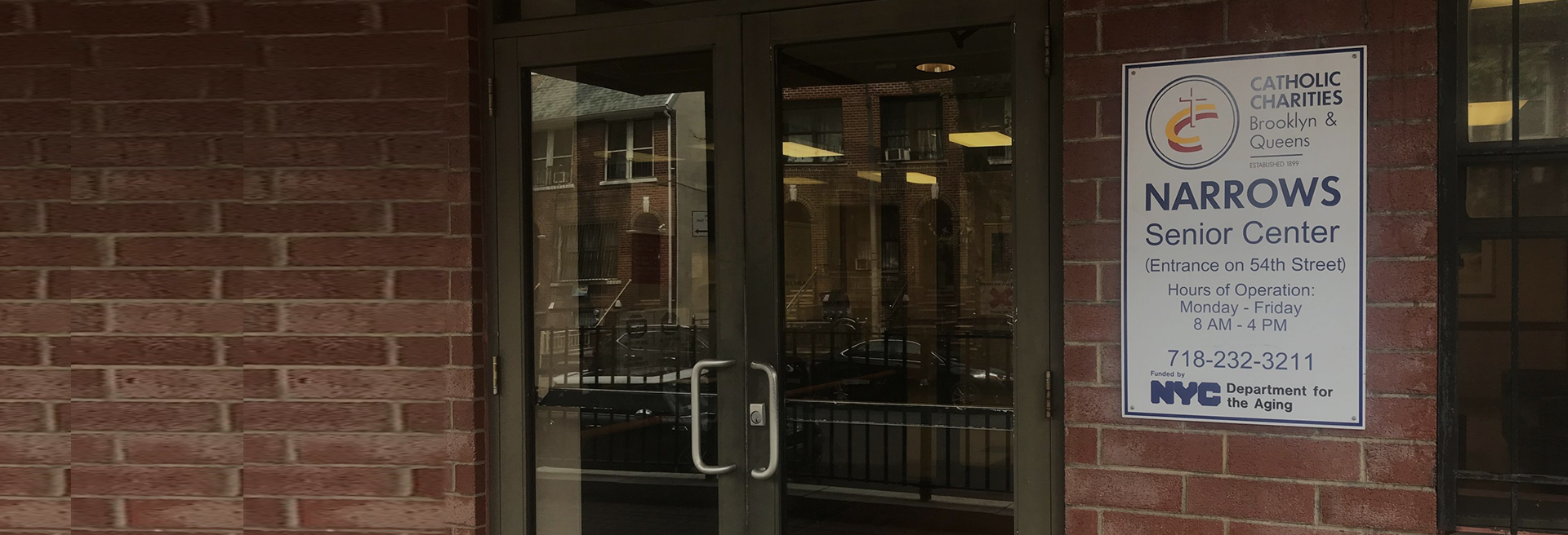 narrows older adult center entrance