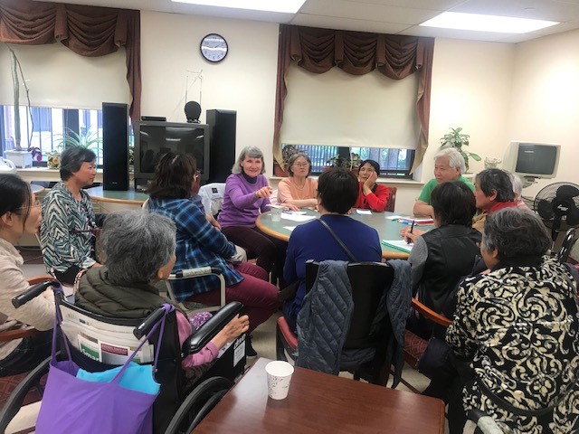 Seniors of Narrows Senior Center Teach Peers English