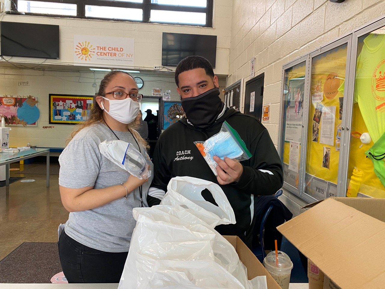 covid supply distribution at the child center of new york