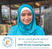 We are a proud provider agency of new york project hope as the COVID-19 crisis counseling program. Your mental health matters