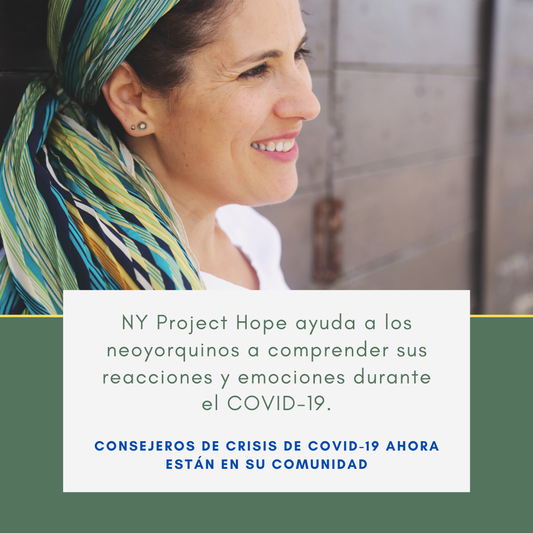 New York Project Hope ayuda a los neoyorquinos a comprender sus reacciones y emociones durante el covid-19