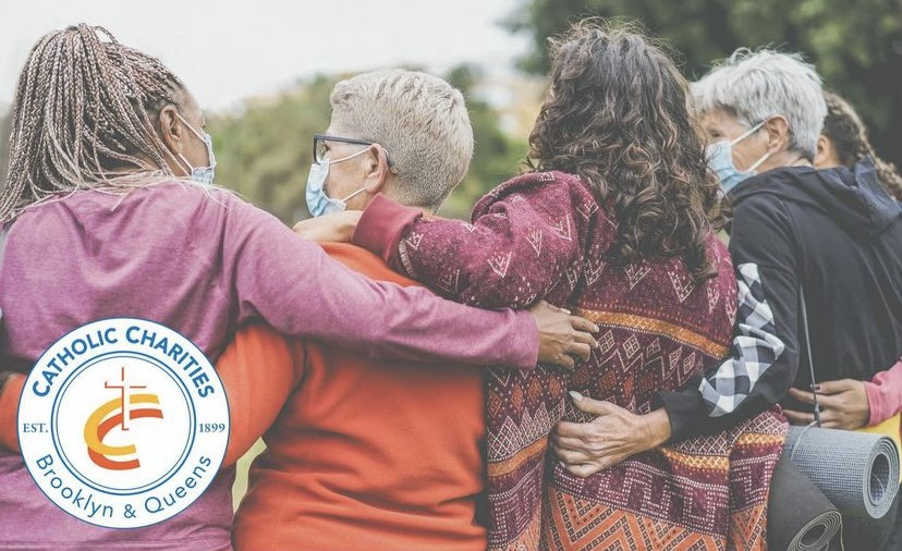 Group of seniors standing for world elder abuse awareness day