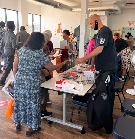 Catholic Charities Hillcrest Senior Center Health Fair features information and resources are local organizations.