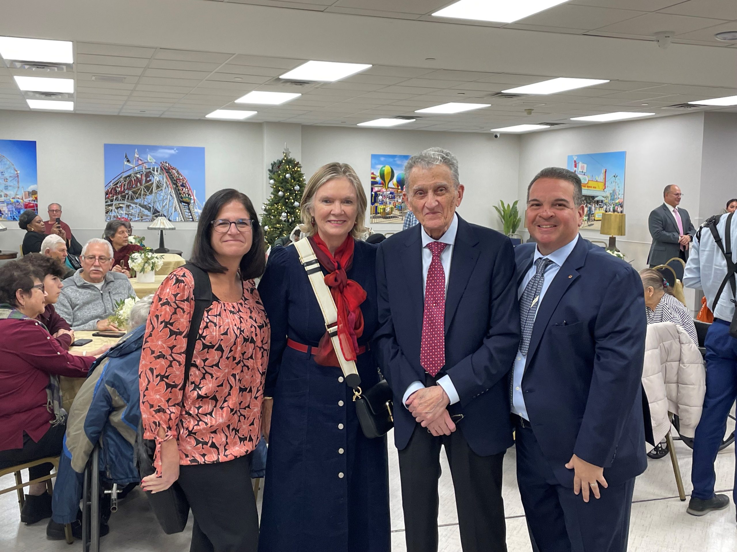 Enjoying the Mass, dinner and music at the Saints Joachim and Anne Nursing and Rehabilitation Center new Chapel dedication, pictured Left to Right: Christine D’Ottavio, Board Member; Emmie Glynn Ryan, Esq., Board Executive Secretary; Anthony Sossi, Board Vice President; and Anthony B. Stumbo, Board Member.