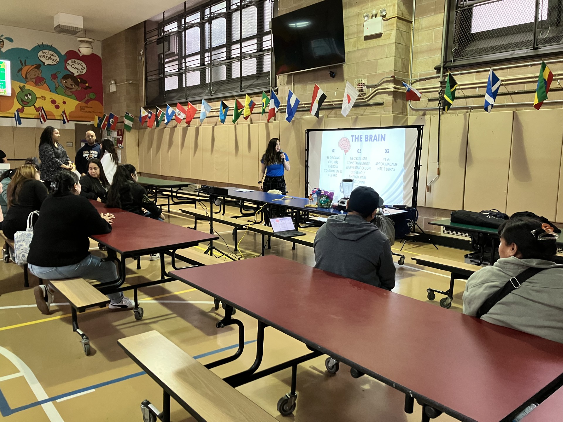 classroom with participants at the brain food health workshop