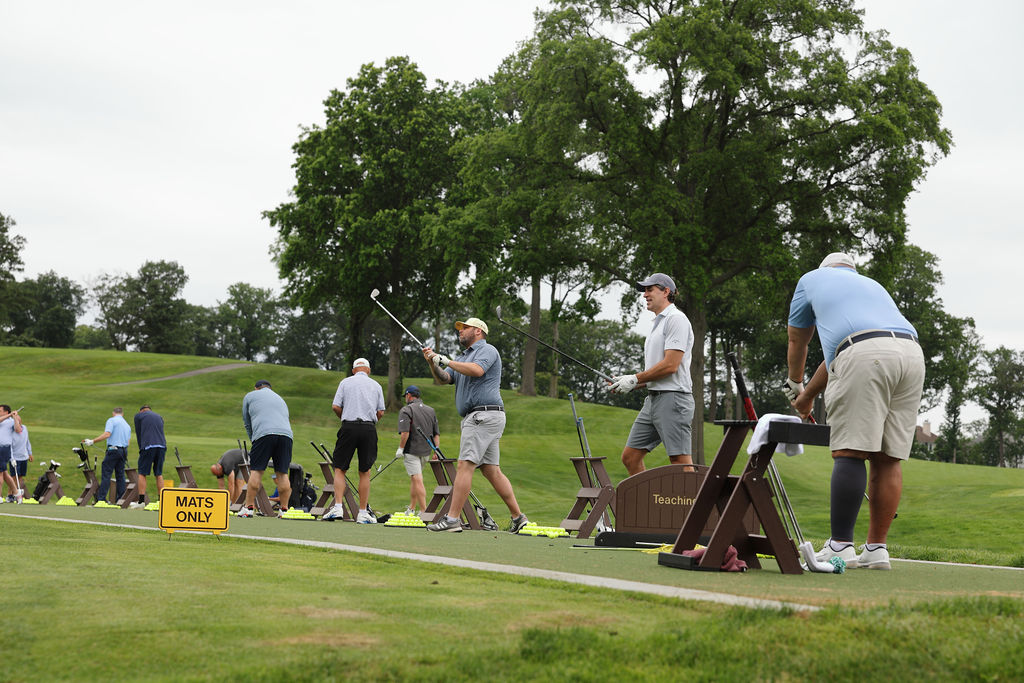 golfers playing at the annual golf classic